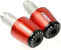 Vista 7 de Contrapeso motocicleta 7/8 "0.866 in manillar mano agarres mango barra tapa final para Yamaha XT660 R XT660R 2004-2017 2016 2015 2014 2013 2012 2011