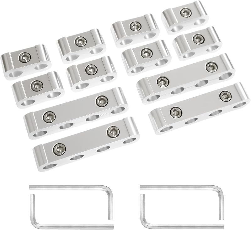 Kit de Separadores e Suportes para Cabos de Vela CVILL 8 mm, 9 mm e 10 mm – 12 Peças