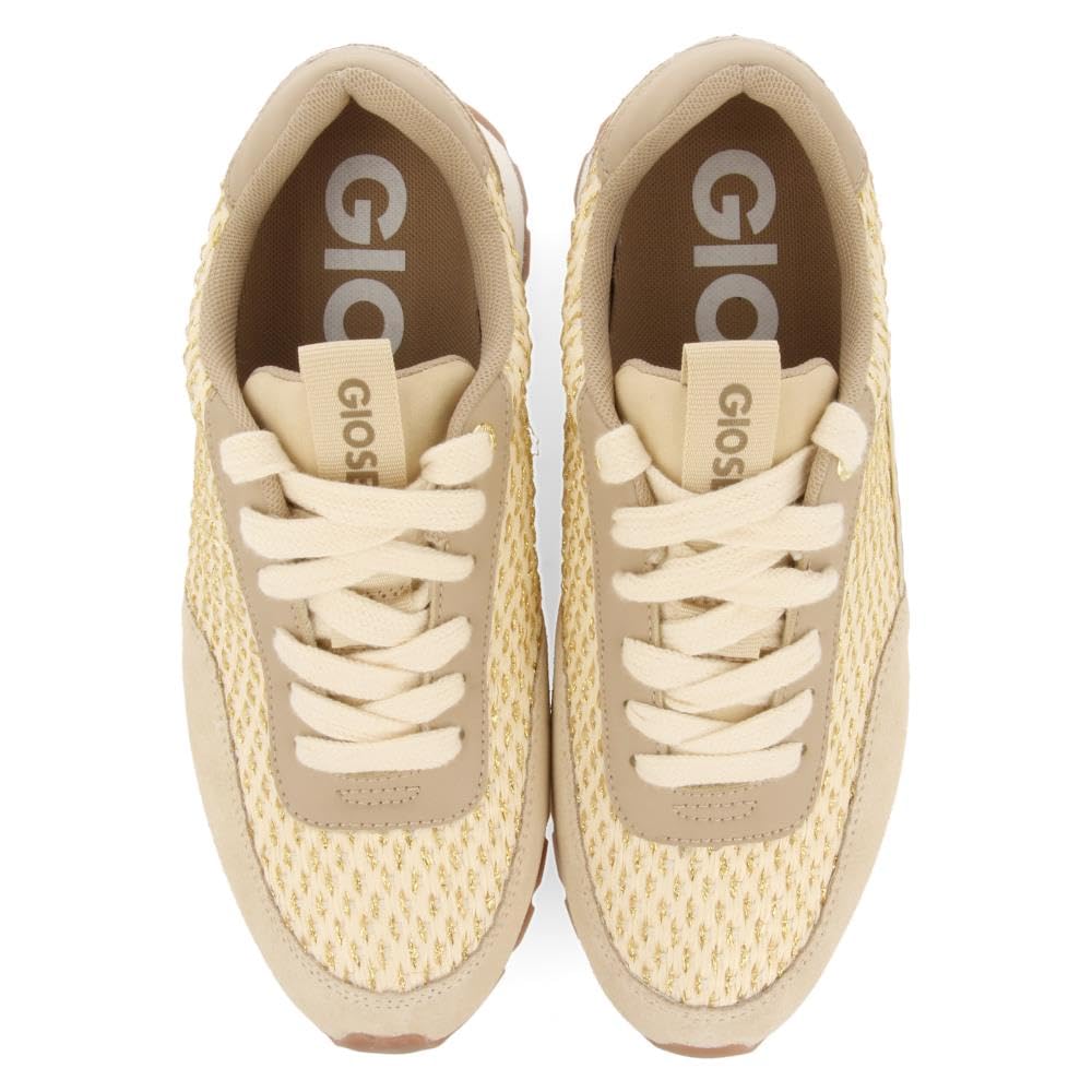 Sneakers Doradas con Detalles Trenzados para Mujer GAGGI
