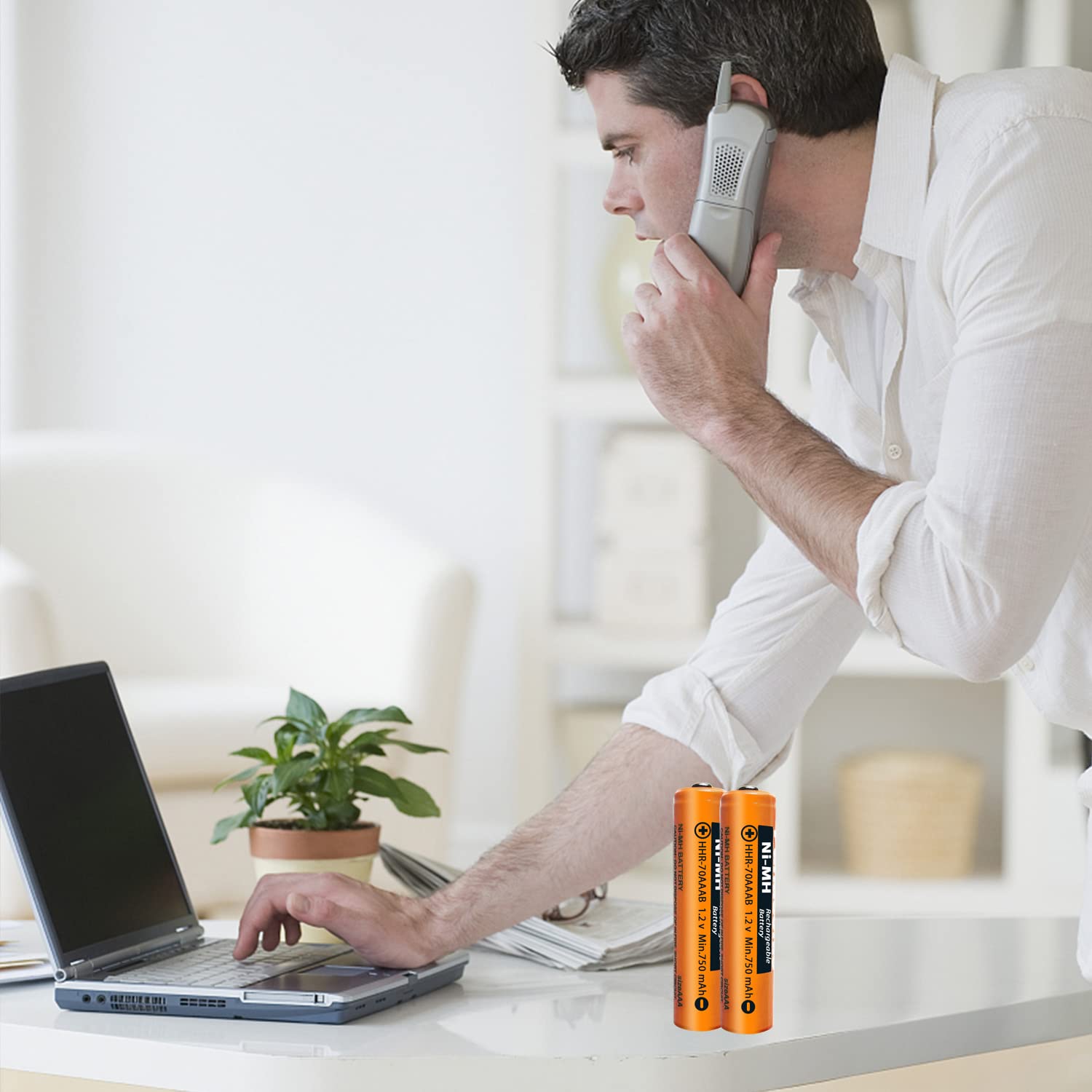 6x NI-MH AAA Akku 1.2V 750mAh - Wiederaufladbar Für Gigaset & Panasonic Telefone