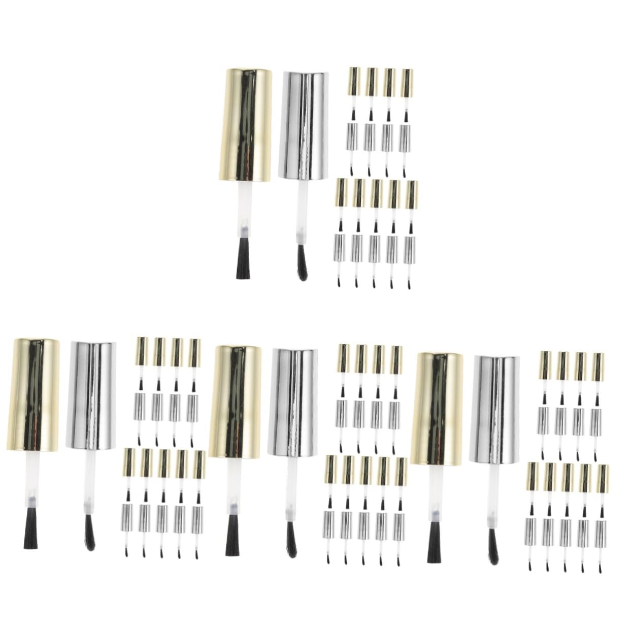 Beaupretty 80piezas De Esmalte Pinceles Para Botellas De Uñas Reemplazo De Accesorios Para Manicura y Nail Art