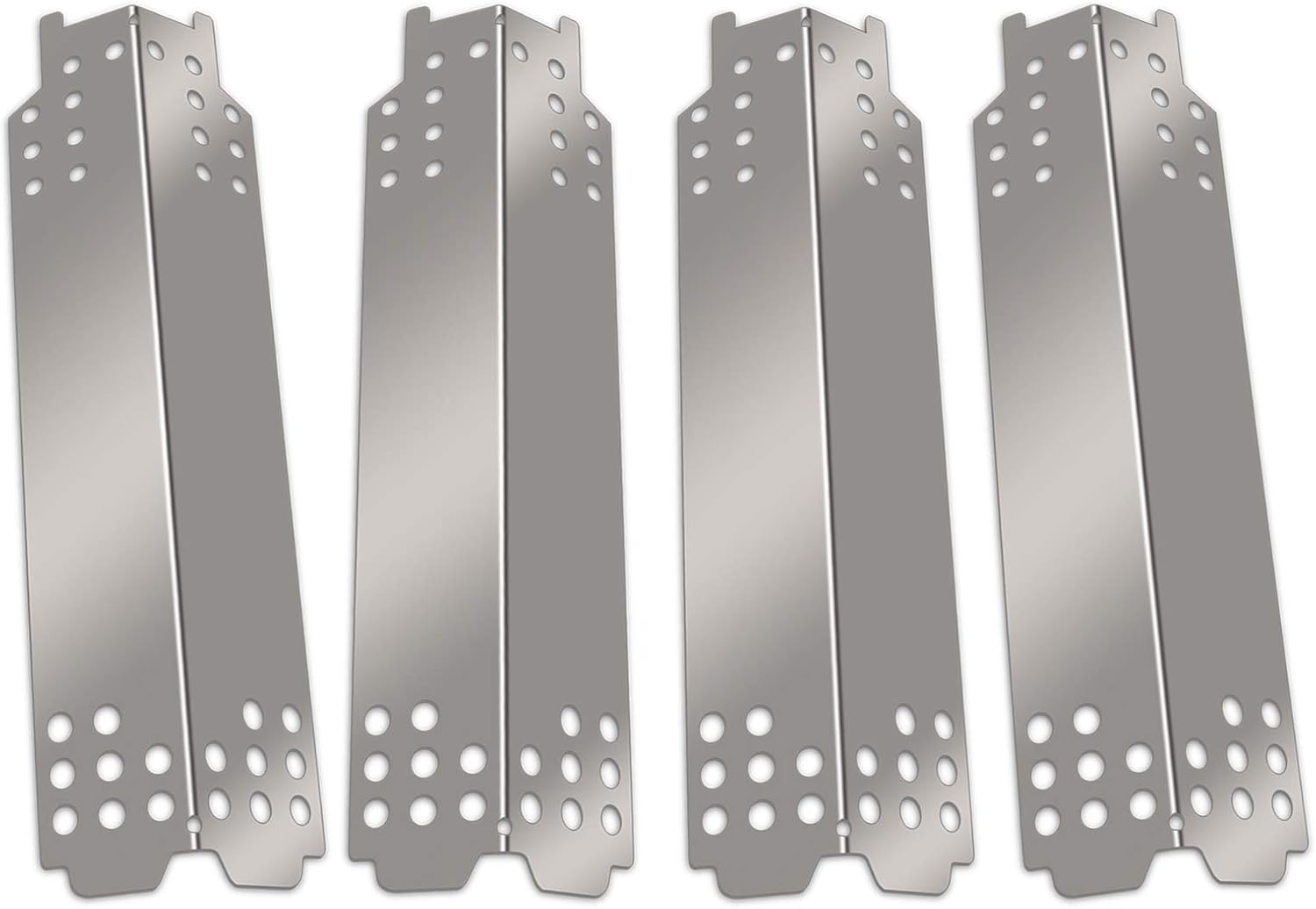 Burner Tube and Heat Plate Shield Stainless Steel Grill Replacement Parts for Charbroil 463436215 463439915 G466-2500-W1 463436214 G432-Y700-W1 G432-0078-W1 463432114 463436213 463439914 467300115 46