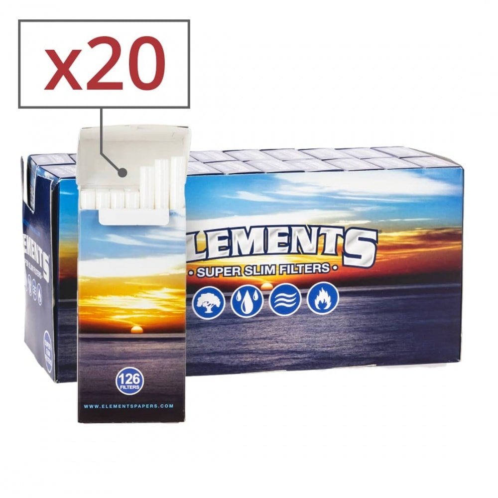 RAW Elements Filter Super Slim Sticks x 20