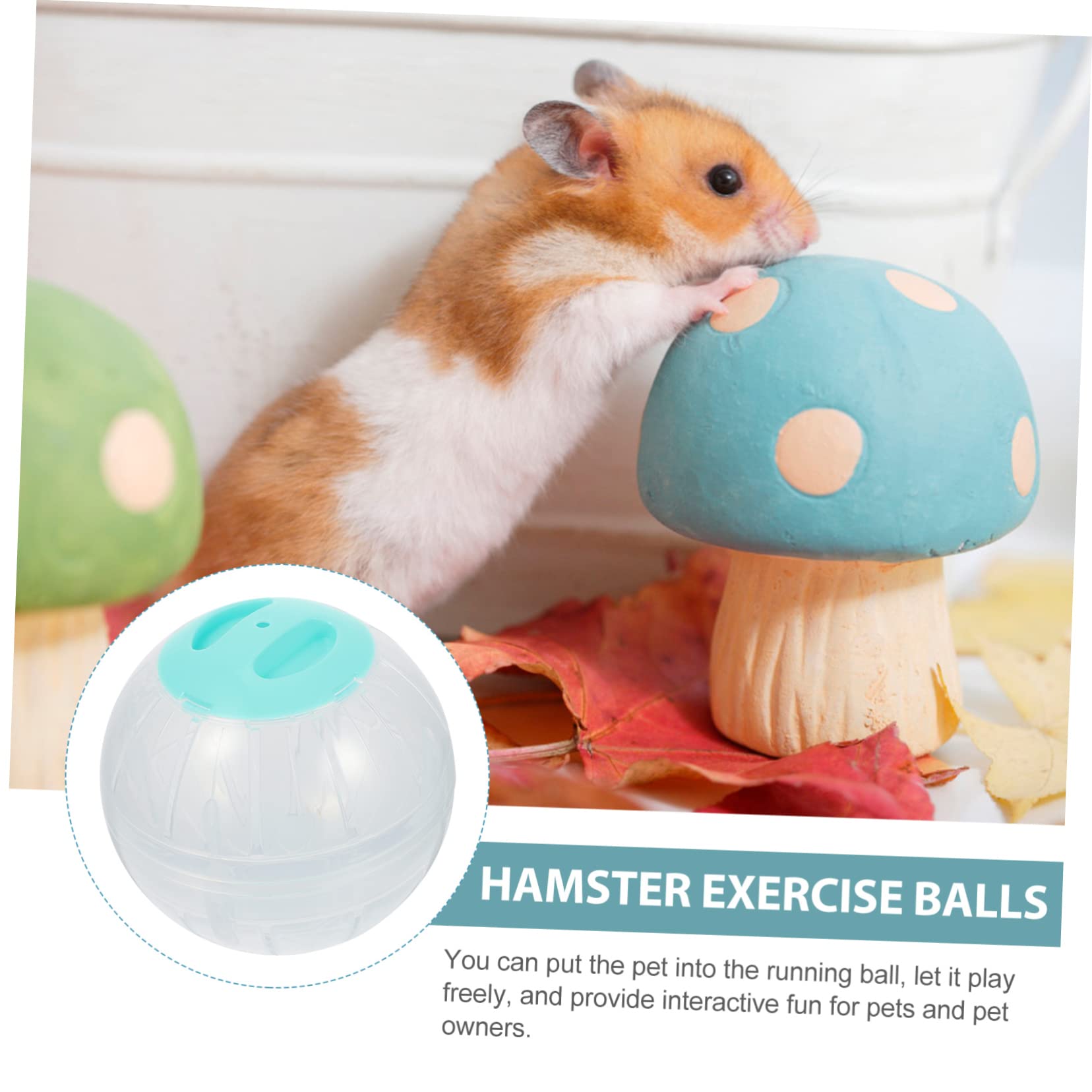 4stücke Hamster Übungskugeln Geräuschlos Große Crystal-laufbälle Für Kleintiere Für Hamster Und Rennmäuse Transparentes Design Fördert Und Fitness