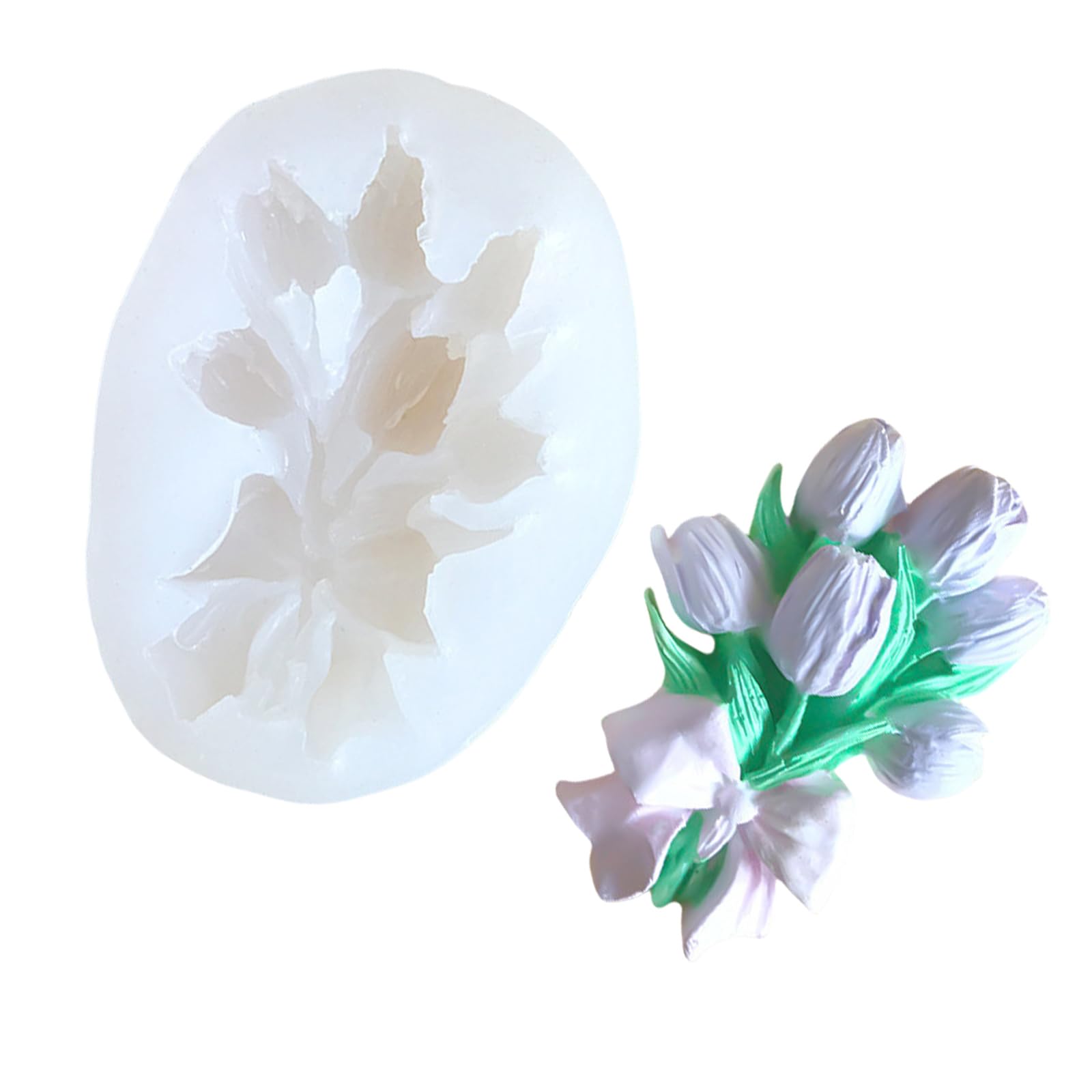 Xjdzineq Bouquets Silicone Molds for Soap Candy Chocolate Cake Fondant for Cake Baking Making