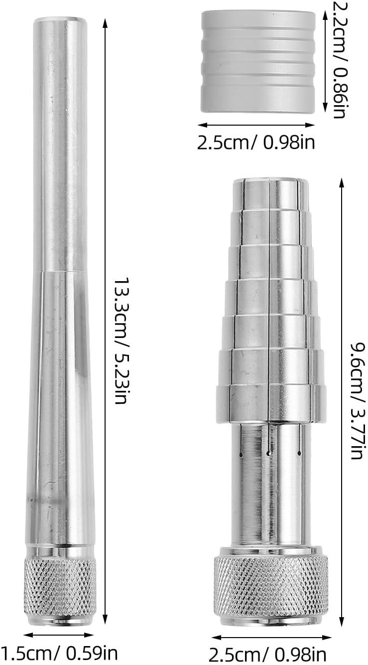 Didiseaon 2 Sets Ring Stretcher Tool Kit for Silver and Copper Rings Professional Iron Mandrel Expander and Resizer with Versatile Compatibility and Comfort Solution for Jewelry Store