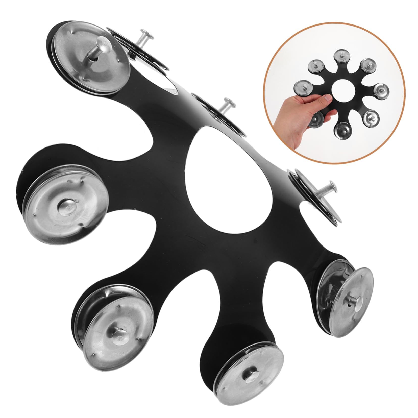 Abaodam 5 Piezas de Pandereta Platillo Hi-hat Accesorio de Acero Inoxidable Pet Elegante Y Resistente