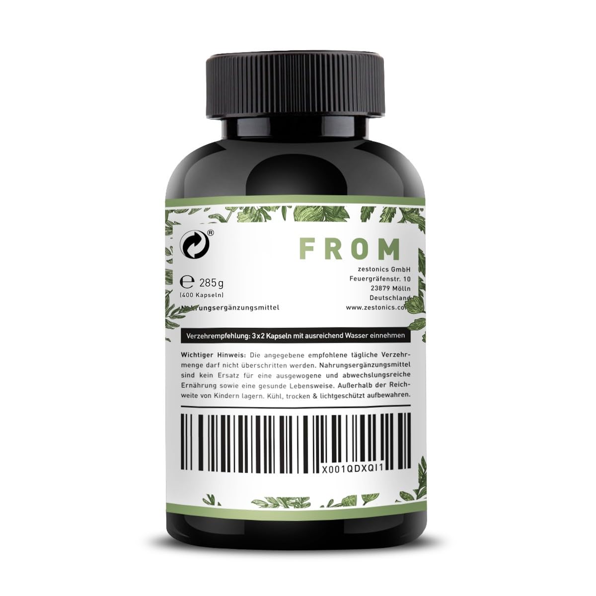 L-Arginin Base 2400mg & L-Citrullin 1200 mg - 400 Kapseln - Zestonics Basics