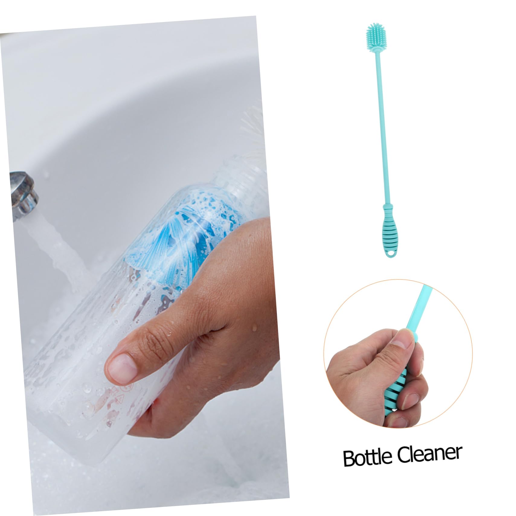 Beaupretty 3piezas Cepillo De Limpieza De para Biberones Mango para Frascos Tazas Diseño Ergonómico y Antideslizante para Prolongado