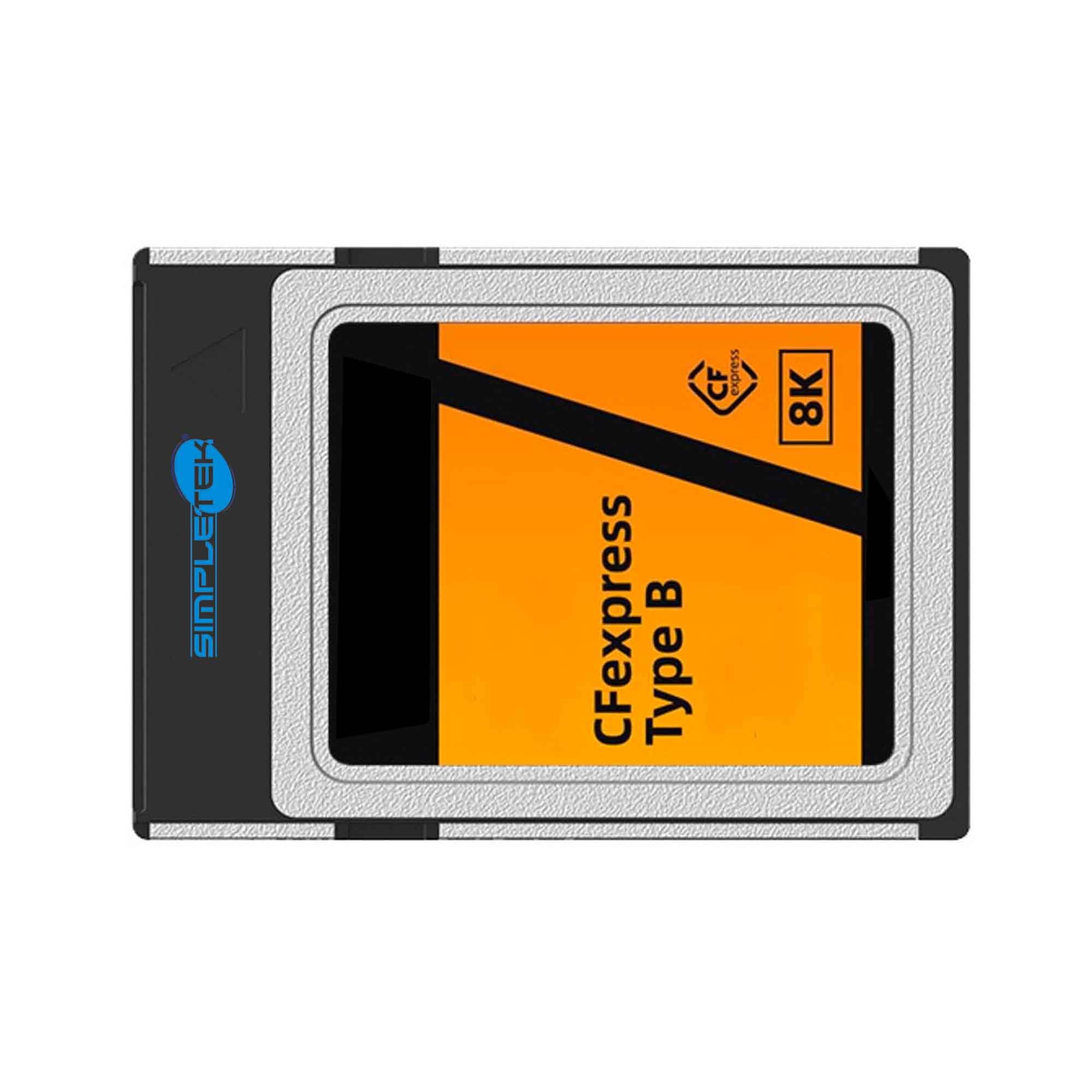 SIMPLETEK – Scheda di Memoria CFexpress Tipo B da 512GB 8K | NAND MLC 3D 50 pin | per Fotocamere e Videocamere