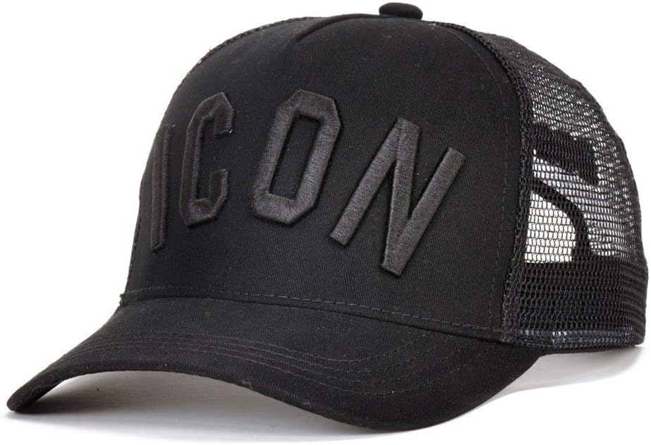 DSQICOND2 Baseball Cap Cotton Summer Baseball Cap for Men Women Embroidery ICON Black Dad Hat Hip Hop Trucker Cap