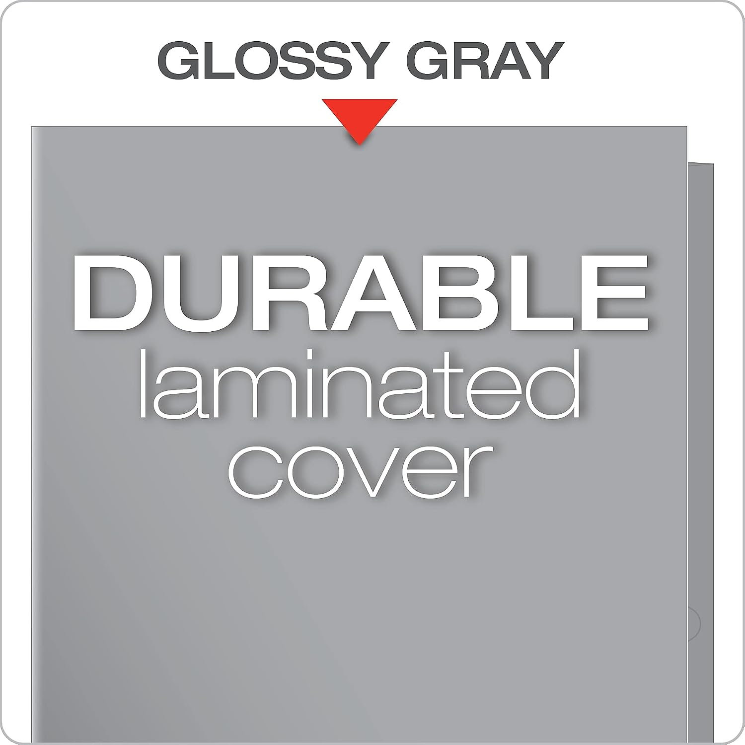 Oxford Laminated Twin-Pocket Folders, Letter Size, Gray, Holds 100 Sheets, Box of 25 (51705EE)