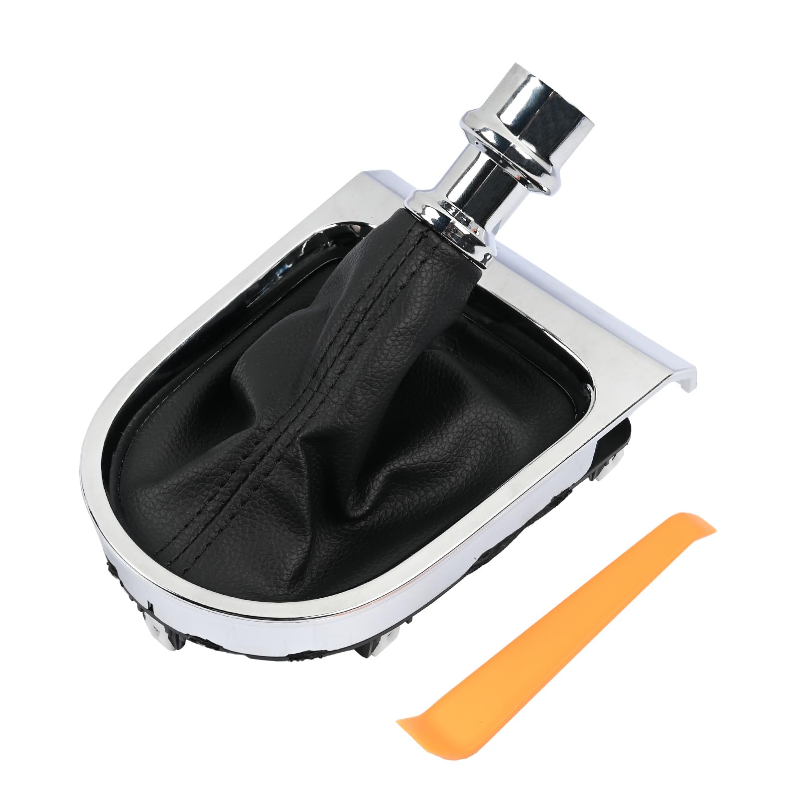 - Manual Gear Shift Boot with Chrome Trim Compatible with Ford Mustang 2015 2016 2017 Boot Gear Change Lever Replaces GR3Z-7277-AA GR3Z7277AA