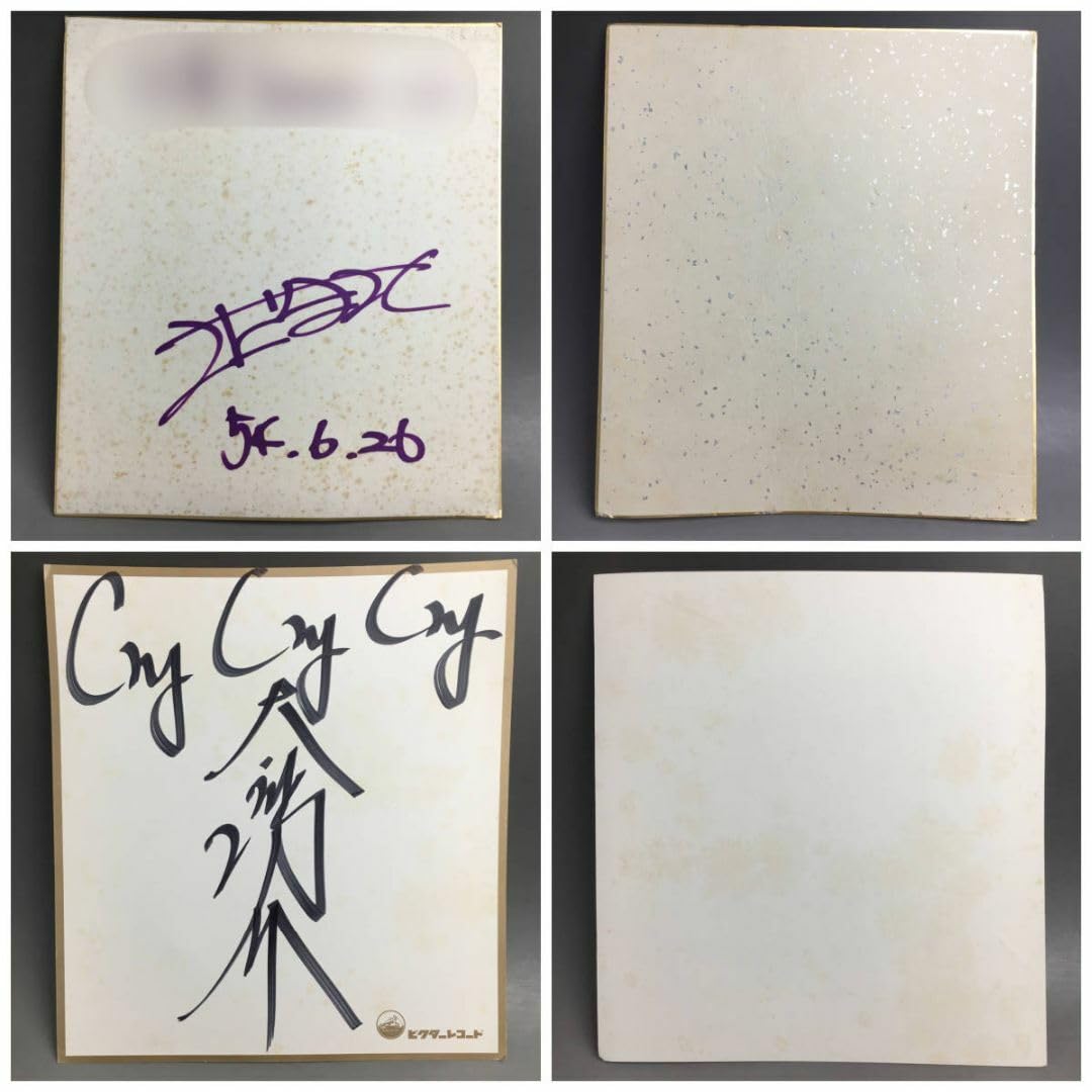 Amazon.co.jp: 昭和レトロ サイン 色紙 まとめて10枚 直筆 さだまさし