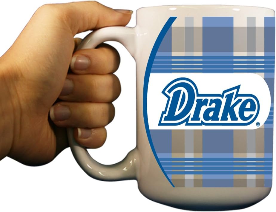 VictoryStore Ceramic Mugs - Drake University Mug 15 ounces (Paint Splatter)