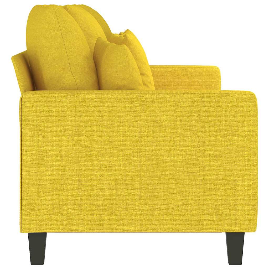 Hothingwell Sofa 3-osobowa jasnożółta 180 cm Tkanina