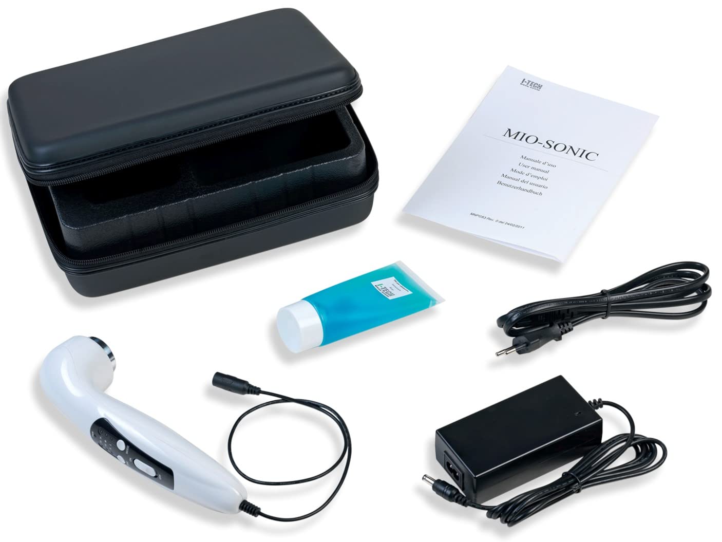 I Tech Miosonic, Ultrasuonoterapia da 1Mhz Con Potenza Massima 6.4W, 3 Livelli di Intensità, Trattamenti Dolorifici, Infortuni Sportivi, Trattamenti Estetici, Uso Domiciliare e Professionale