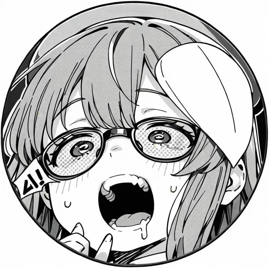 EARLFAMILY 5.1'' for Fill Me Up Anime Car Stickers Waterproof Personality Decals Scratch-Proof Vinyl Car Door Protector Decor 5.1inch