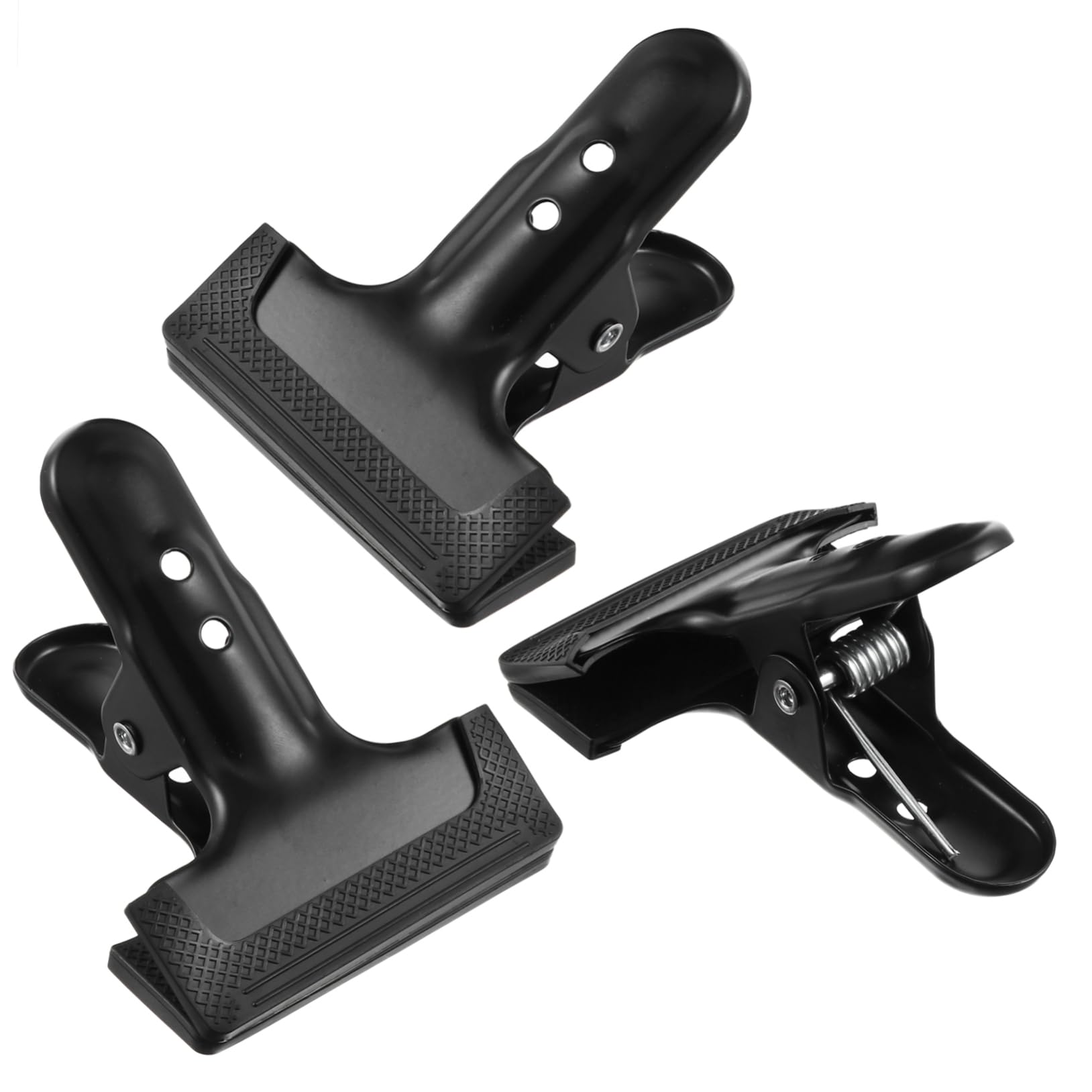Unomor 3Pcs Spring Clamps for Backdrop Cloth Heavy Duty Photographic Cloth Clips Background Clips for Photography for Muslin and Support