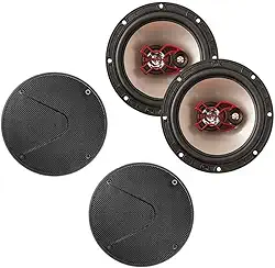 Par Auto Falante Triaxial Bravox 6 Polegadas B3x60x Com Tela