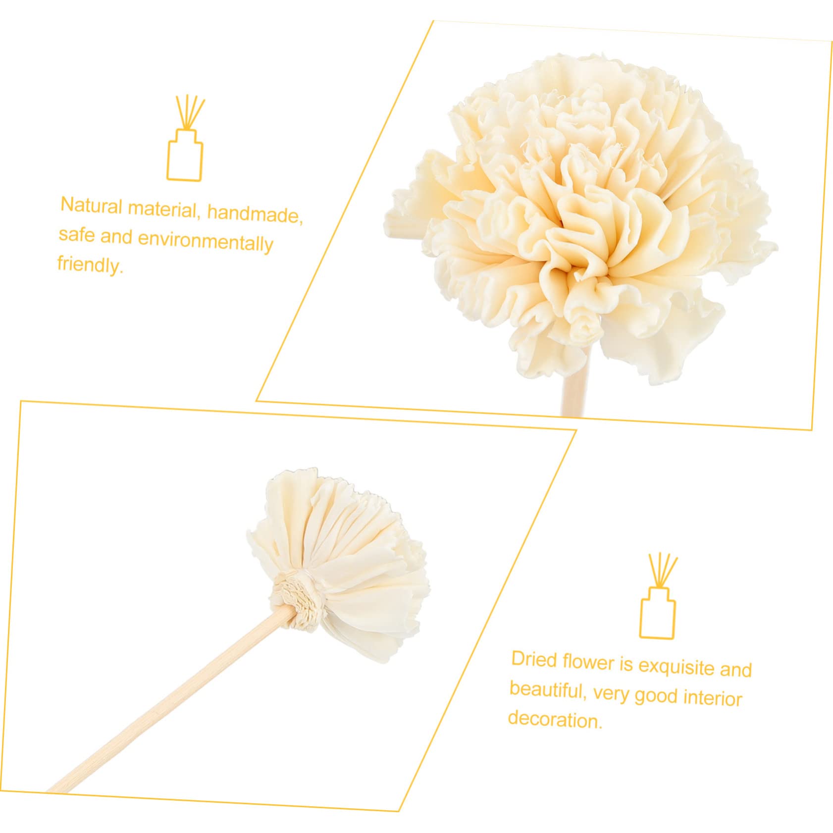5 Series Difusor De Aromas con Flores Y Varillas Aromáticas para Decoración 5 Piezas X 5