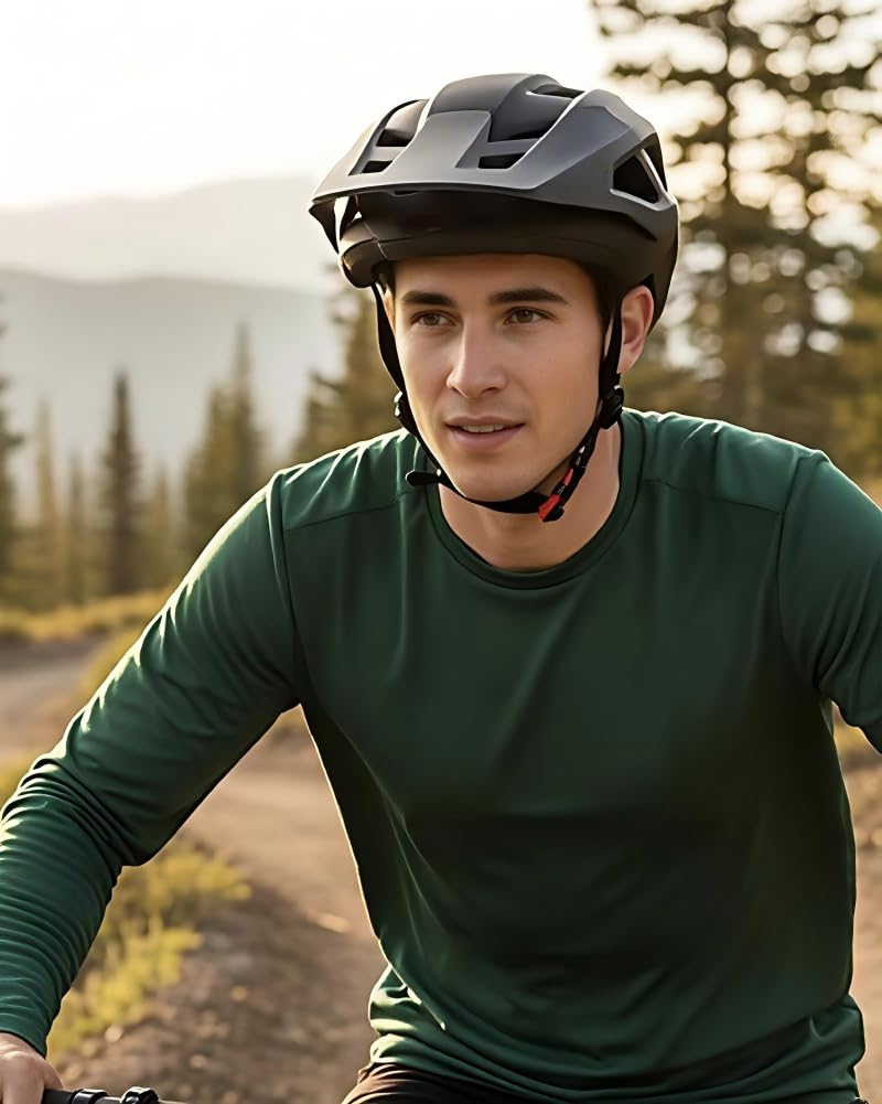 BATFOX Casque de vélo, léger, respirant avec visière, pour adultes et jeunes, pour BMX, skateboard, patinage à roulettes, moto tout-terrain, taille réglable