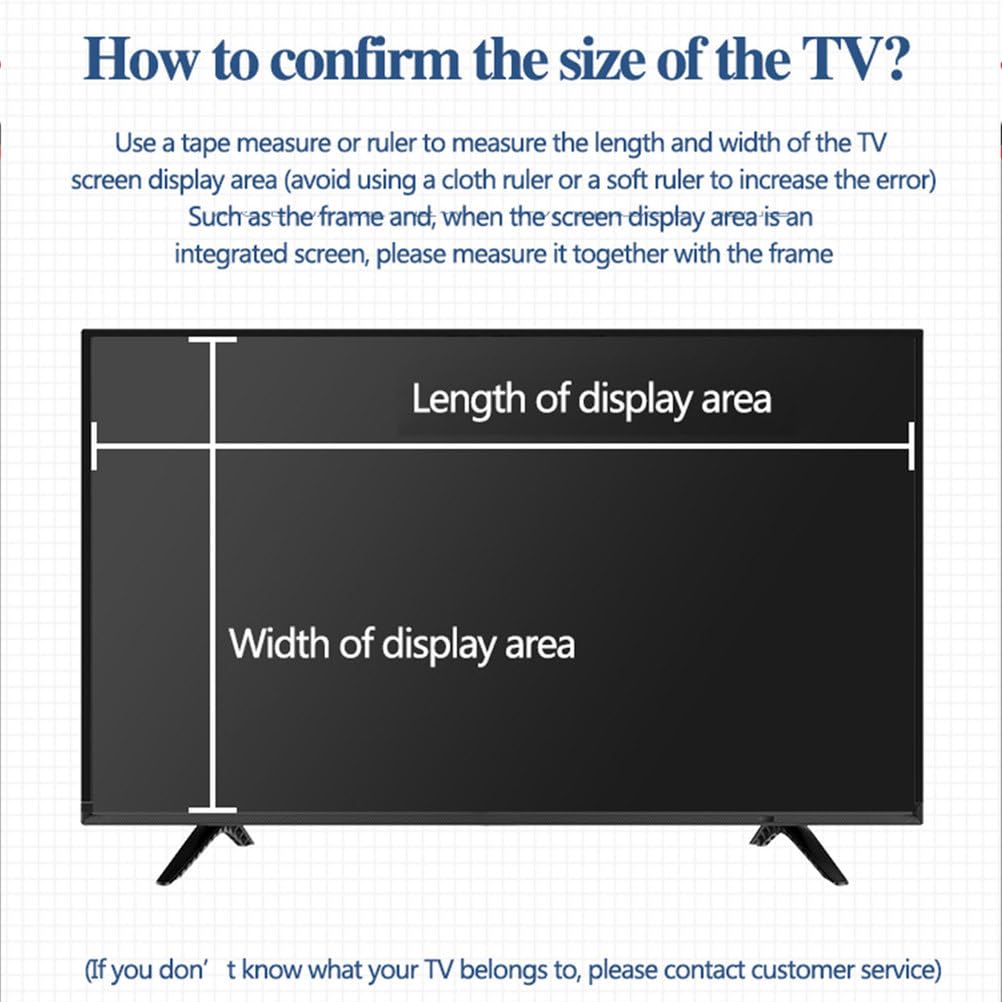 55Calowa Matowa Folia Ochronna Na Ekran TV, Współczynnik Antyodblasku do 90%, Ochrona Przed Niebieskim Światłem, do LCD, LED, OLED, QLED, HDTV 4K,55in1221x689mm