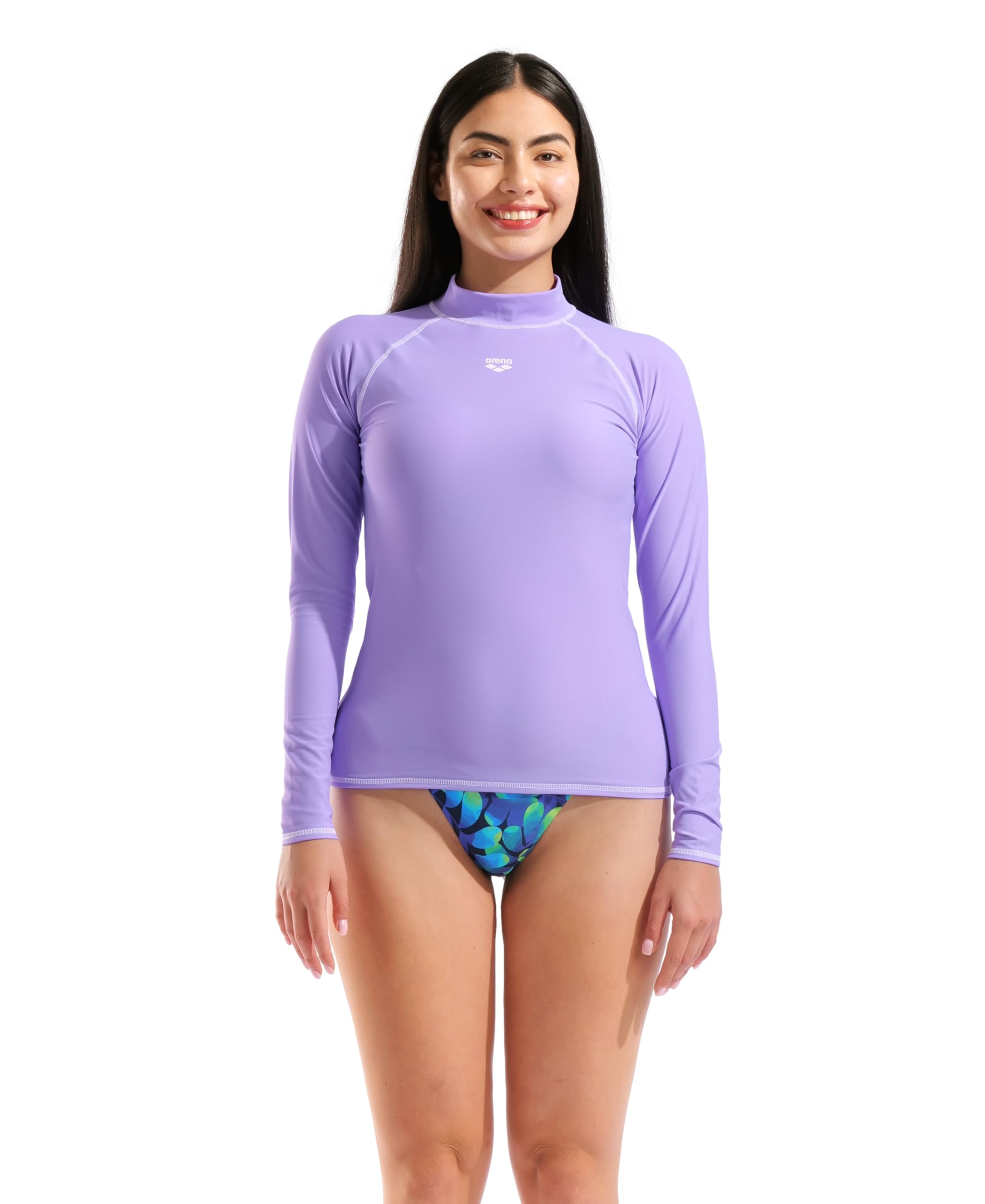 Arena Damen W Arena Rash Vest L/S Graphic Shirt
