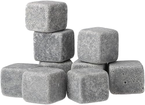 Miniatura 5 de 9 piezas (1 juego) bolsa de terciopelo para whisky rocas, piedras de whisky, piedra de cerveza, piedra de hielo de whisky,