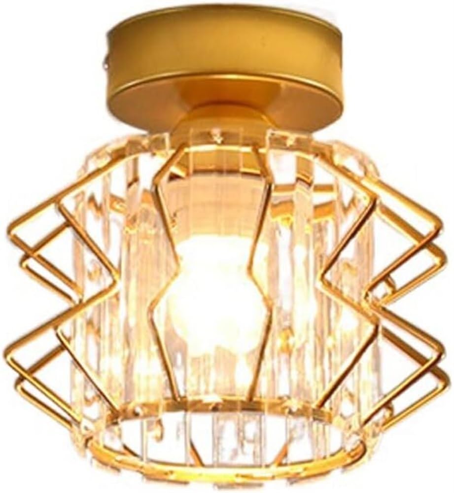 Plafonnier en verre et fer design moderne LED encastré chic