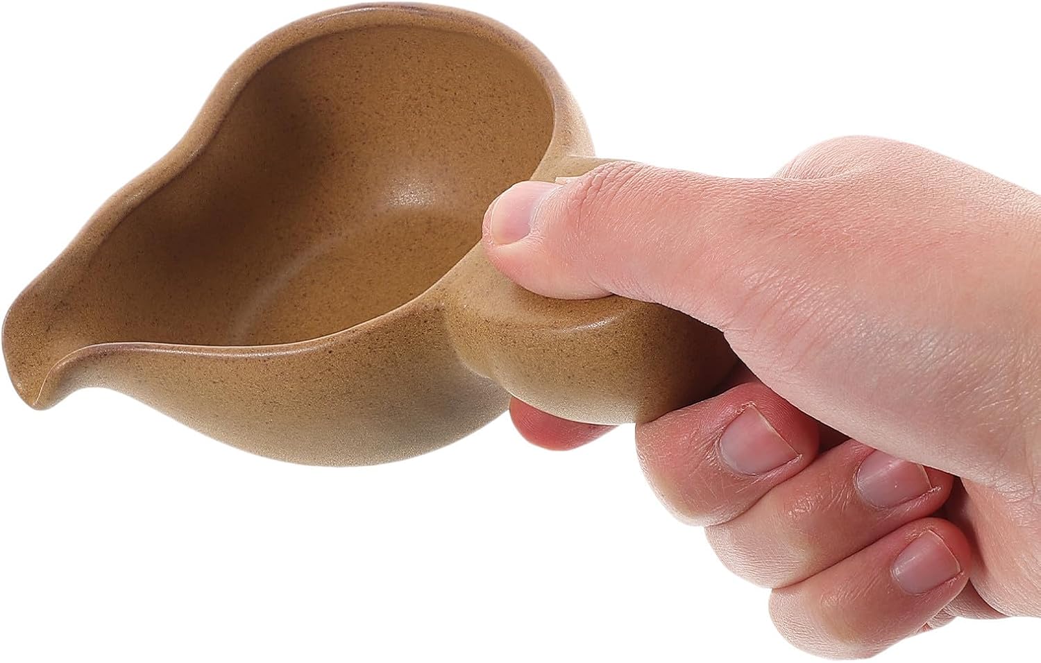 Ceramic Tea Spout Bowl Brown Vintage Tea Brewing Cup for Home Use