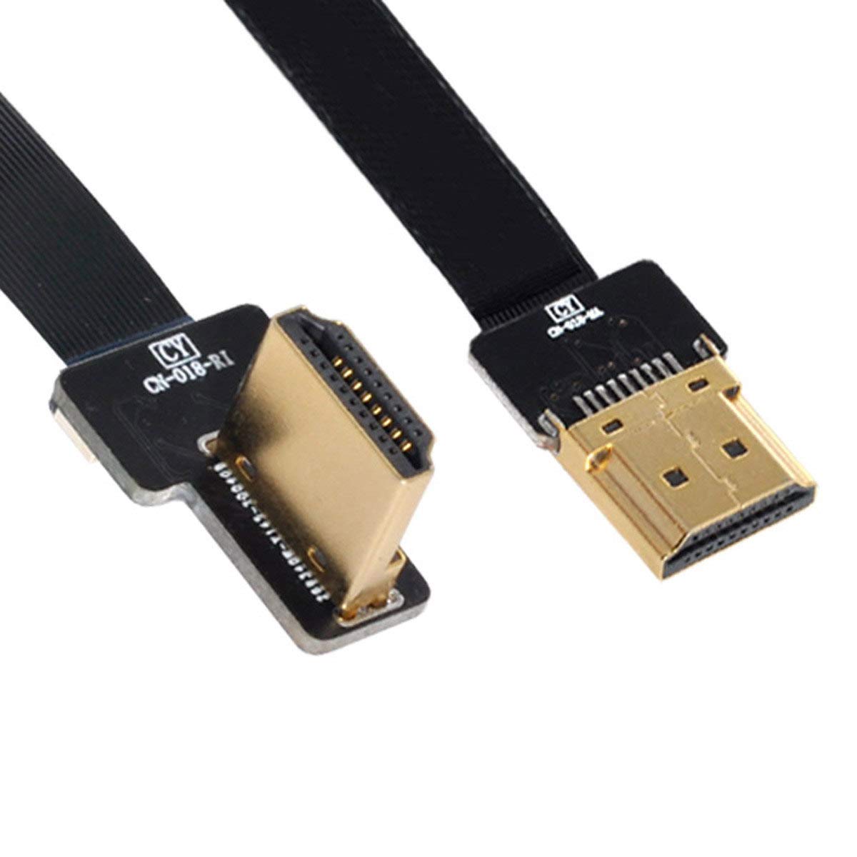 Cablecc Cable Plano FPV De 90 Grados En ángulo Haca Abajo A Mn HDM