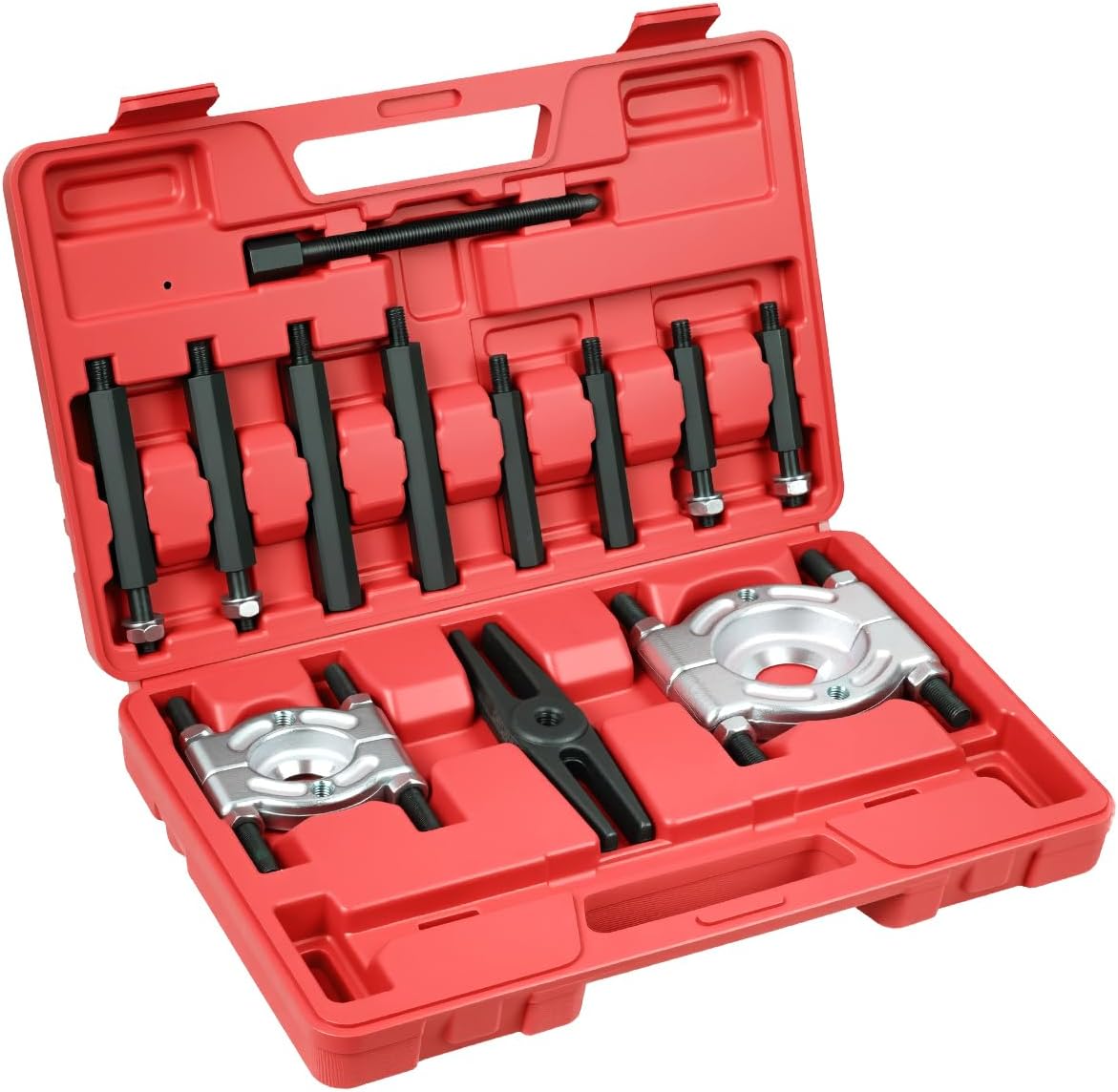 12pcs Bearing Separator Puller Set, Heavy Duty 5 Ton Capacity 2" and 3" Bearings Splitters Puller Kit