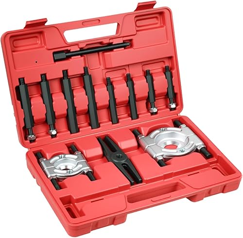 DAYUAN Juego de 12 extractores separadores de rodamientos, resistente capacidad de 5 toneladas, kit de extractor de rodamientos de 2" y 3"