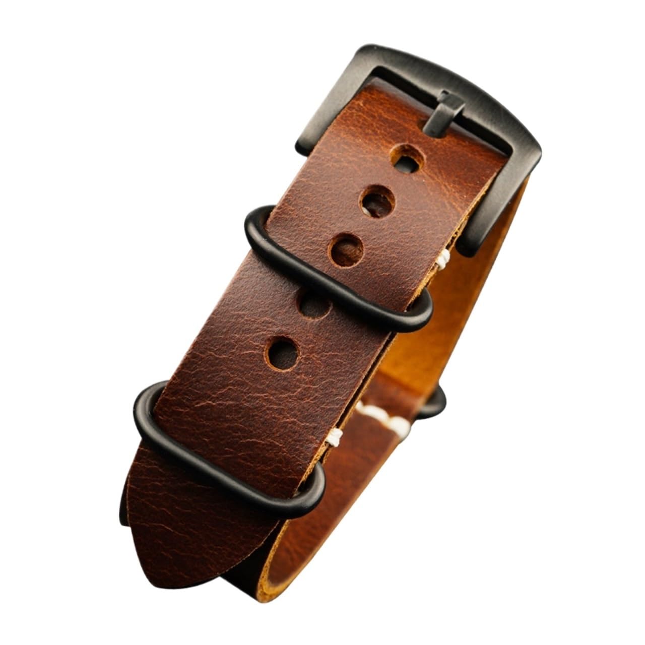 Leder Uhrenband, 20 22 24 mm schwarz blau braun Vintage Kalbsleder -Gurt, Stilarmband im Stil