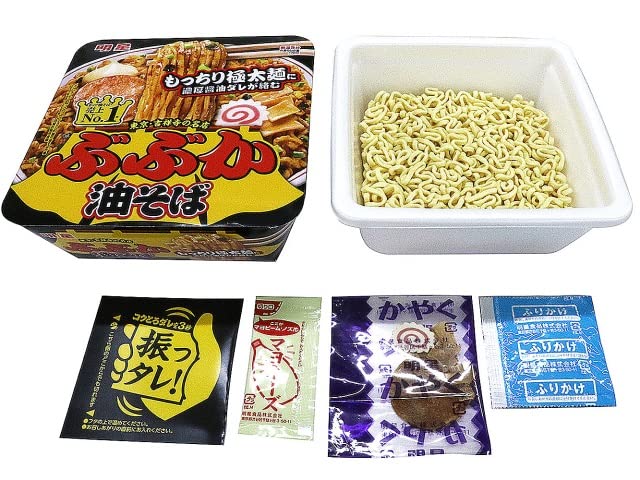 Amazon.co.jp: 明星 ぶぶか 油そば 163g×6個 : 食品・飲料・お酒