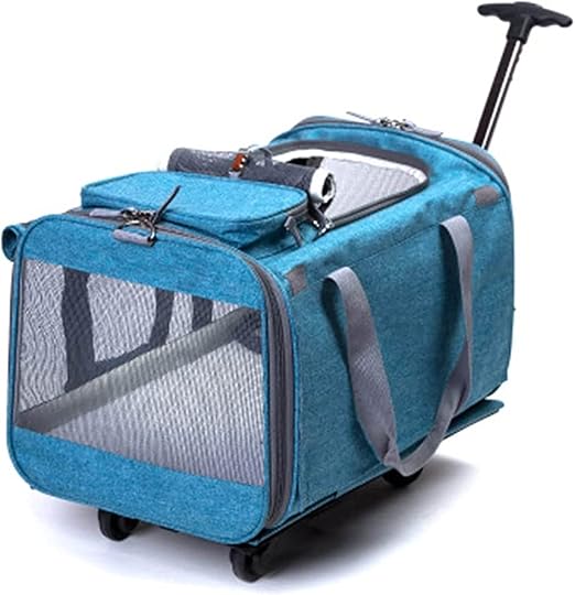 hongyang Pet Bike TrailerSmall & Medium Sized Dogs Bicycle Carrier - Foldable Frame Non-Slip Floor & Internal Leash, Easy to Connect