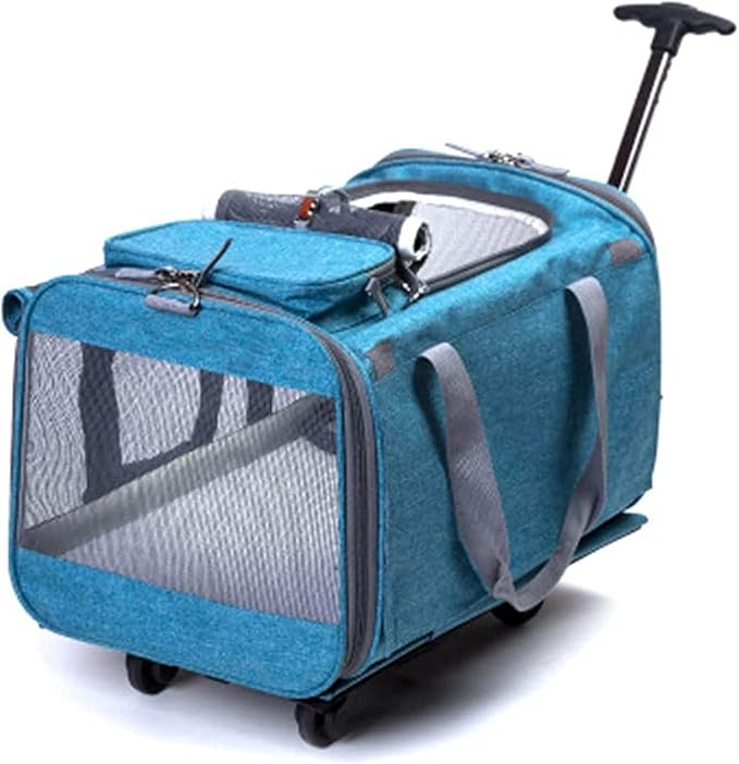 hongyang Pet Bike TrailerSmall & Medium Sized Dogs Bicycle Carrier - Foldable Frame Non-Slip Floor & Internal Leash, Easy to Connect