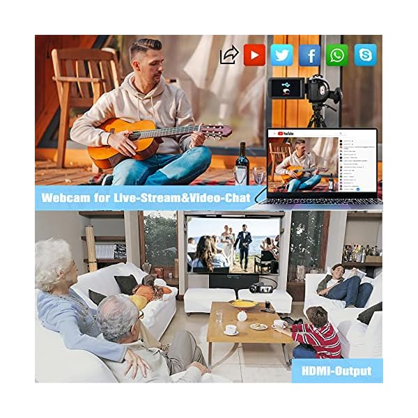 Videokamera Camcorder 1080P, Vlogging Kamera Recorder FHD 30FPS 36 MP für YouTube, IR Nachtsicht Camcorder 3.0 '' IPS… – Bild 6