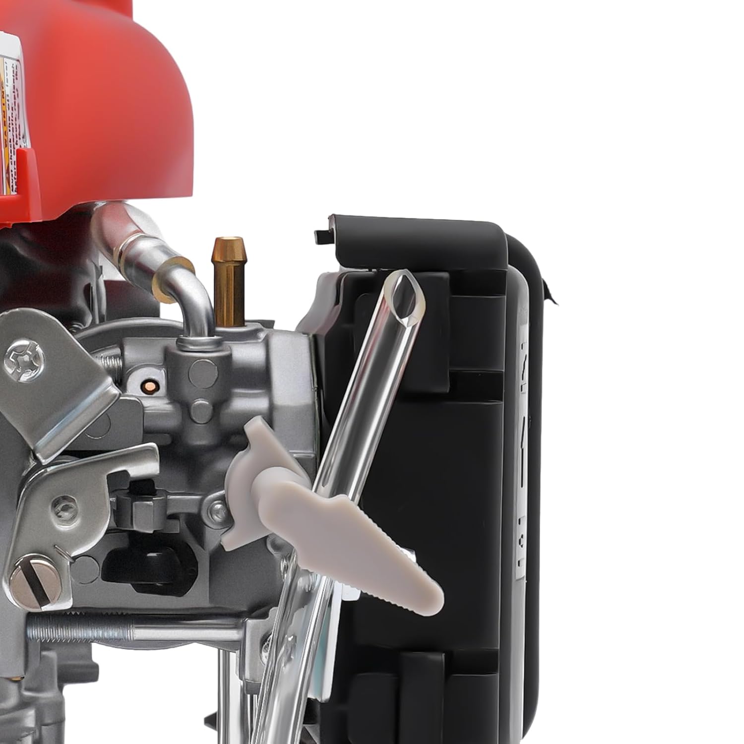 53CC 4-Stroke Bicycle Engine Kit, 1.5KW 6800RPM Hand Pull Start Bike Engine Motor, Gas Petrol Motorized Bicycle Engine Conversion Kit with Air Cooled for Mountain Bikes, Road Bikes