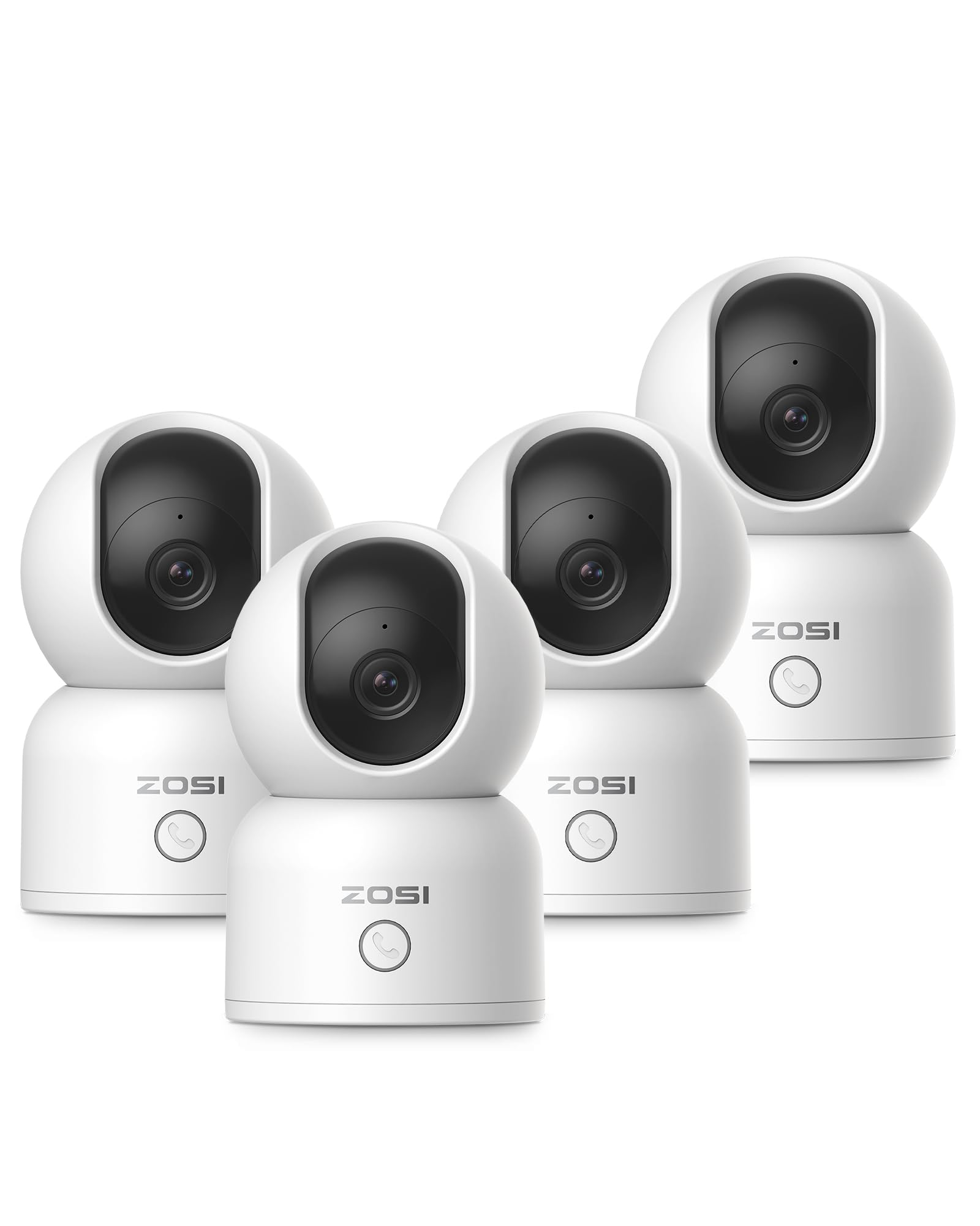 ZOSI PoE Bewakingscameraset voor buiten, 8CH 4K PoE NVR, 4x 5MP outdoor IP-camera's met F1.0 groot diafragma en 1/1,79 inch supersensor, echt full-colour nachtzicht, personen-/voertuigherkenning