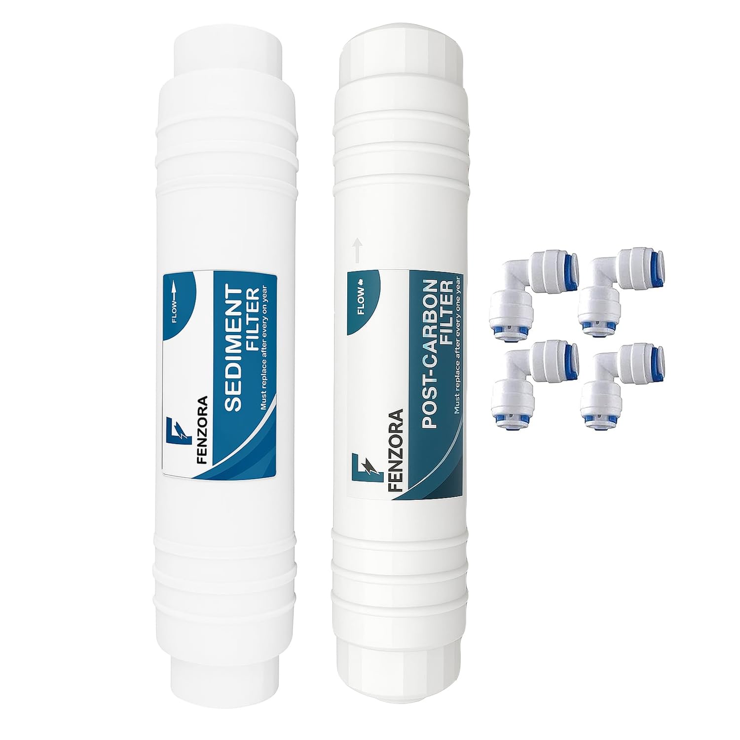 Fenzora Carbon and Sediment Filter Cartridge Set for RO Water Purifiers | Compatible with All Domestic RO Systems Enhances RO Membrane Life & Water Purification Performance-image-28