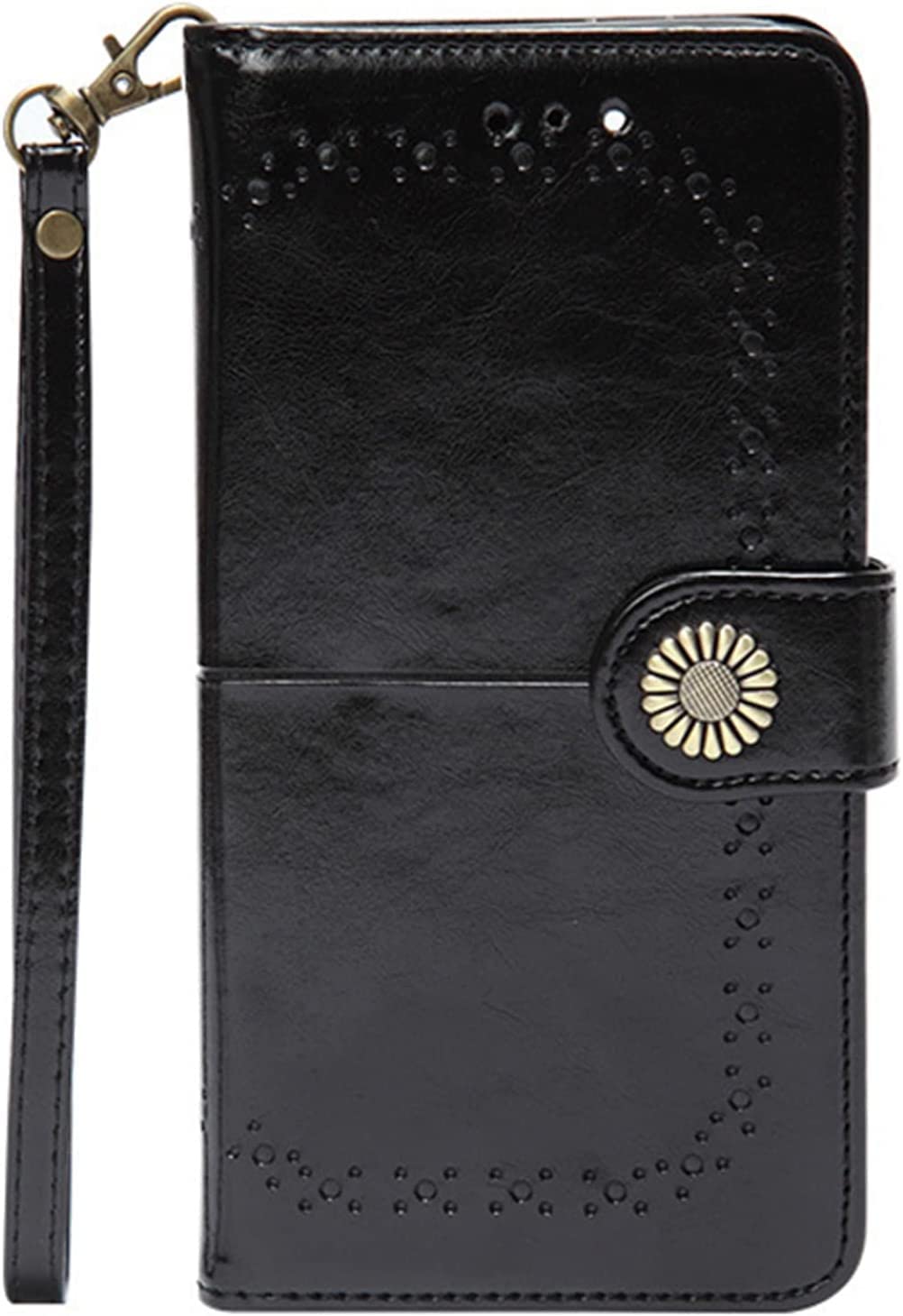 Étui en cuir iPhone 13 Pro Max avec blocage RFID élégant