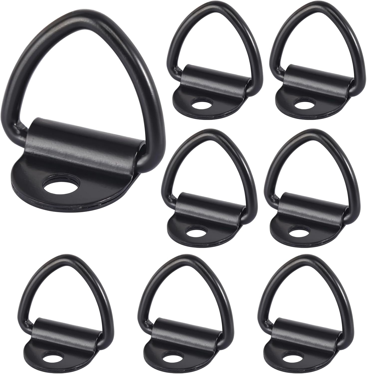 Tie Down Anchor, 8 Pcs Heavy Duty Tie Down Rings, Stainless Steel D Ring Tie Down Hooks Trailer