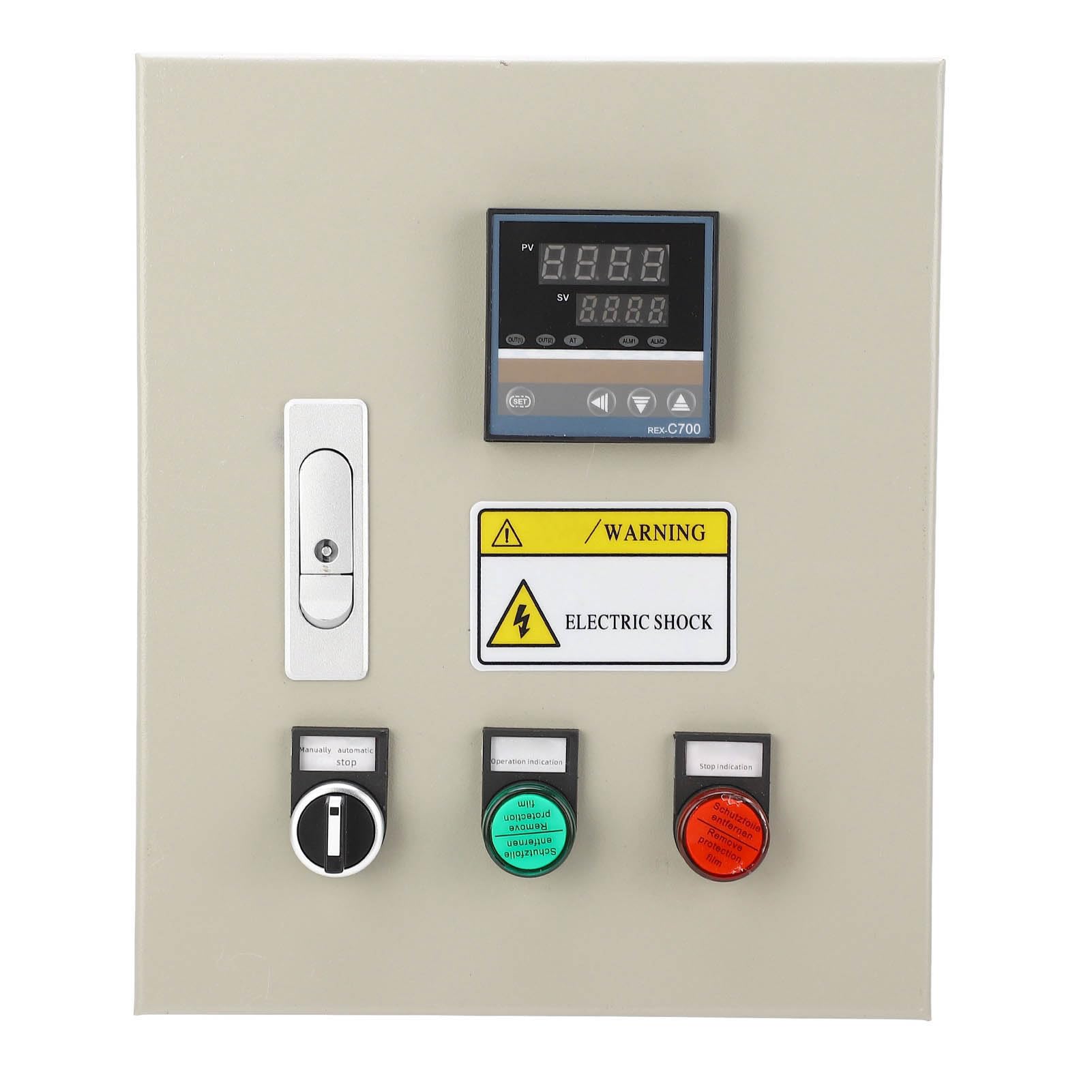 Fafeicy Trójfazowy Regulator Temperatury, Obudowa Stalowa ABS PID, 3 Fazowy