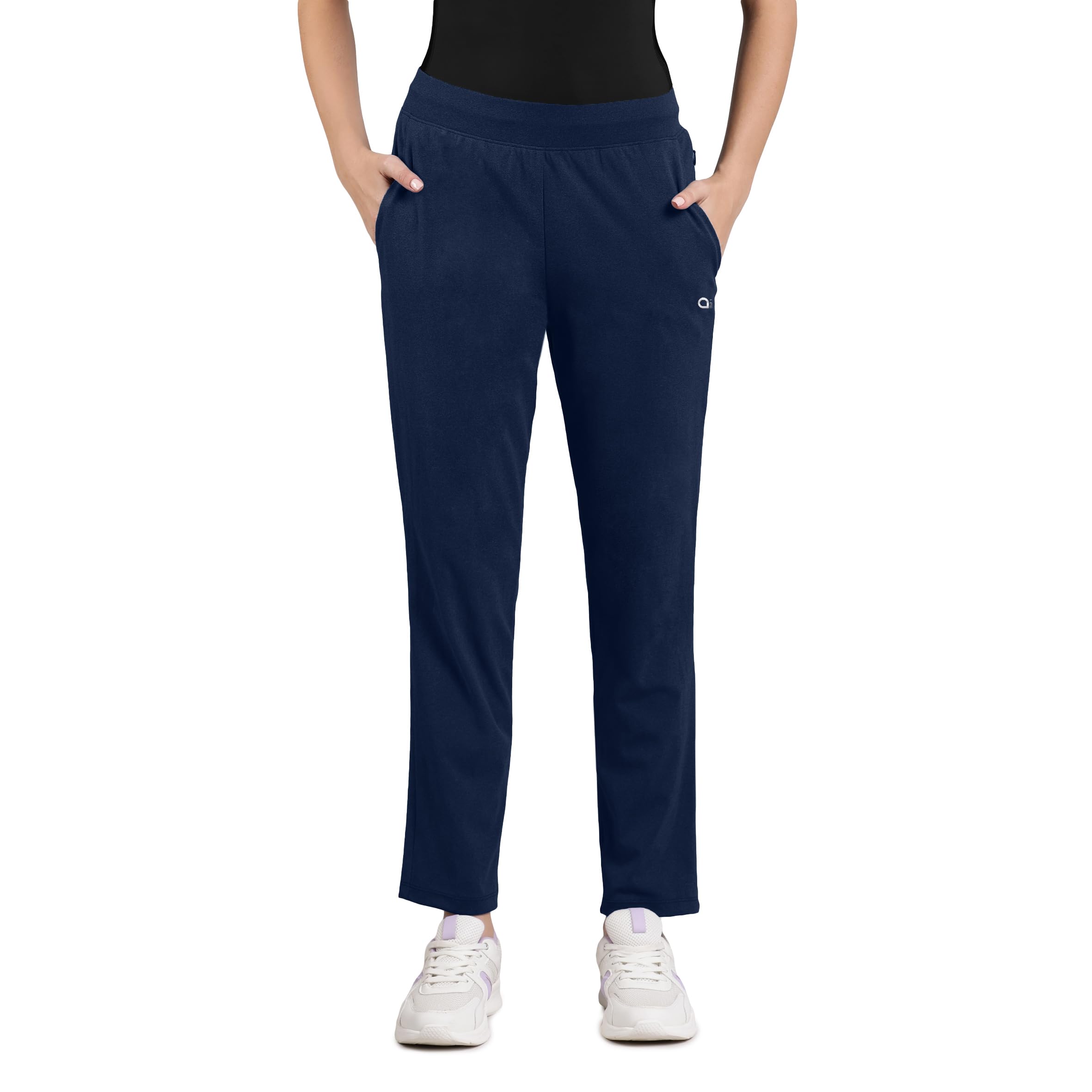 Amante Mid Rise Relaxed Fit Full Length Energize Flexi Track Pant-image-2