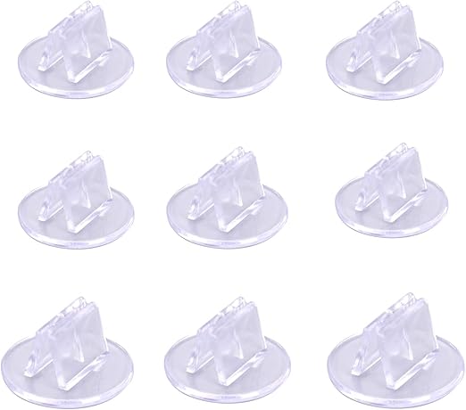 100 Piece Game Card Stands - Translucent Miniature Bases & Business Card Holder