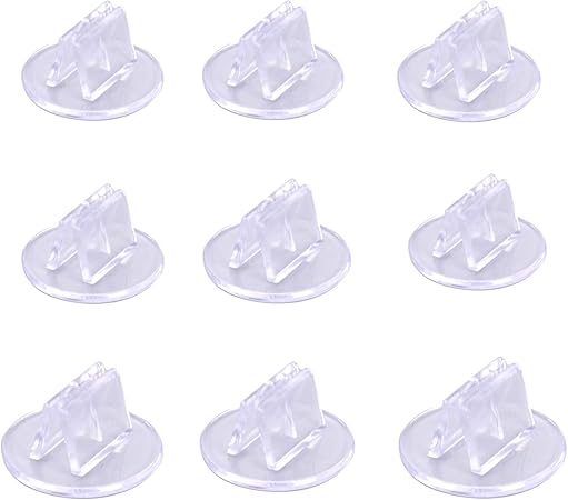 100 Piece Game Card Stands - Translucent Miniature Bases & Business Card Holder