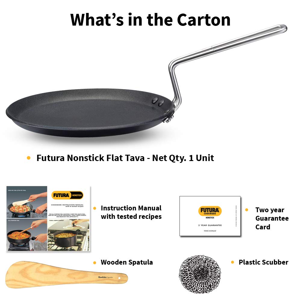 Hawkins Futura Nonstick Flat Tava 22 cm, 4.06 mm - Image 7 thumbnail