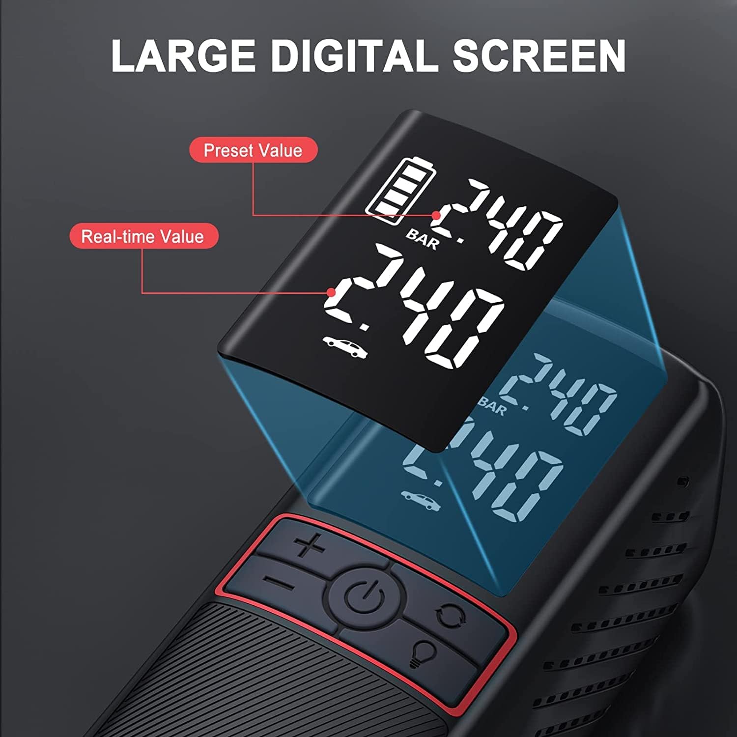 GOOLOO GT160 Tire Inflator Portable Air Compressor for Car Motorcycle Bike Ball & GT4000S Car Battery Charger Jump Starter for 12 Volt Automotive Batteries